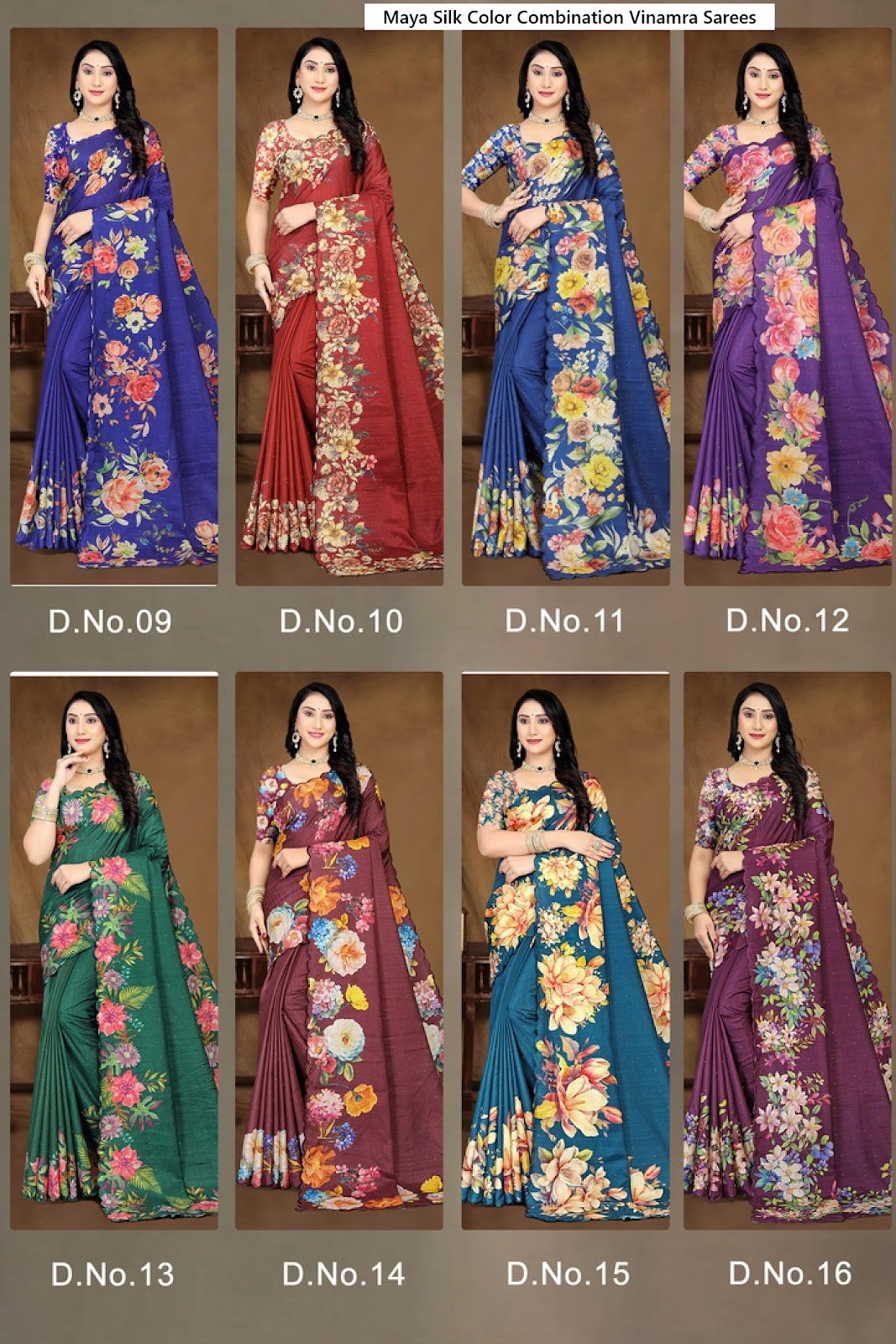 Maya Silk Color Combination Vinamra Cotton Silk Sarees Wholesale Price