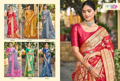Maya Vipul Brasso Sarees Wholesaler