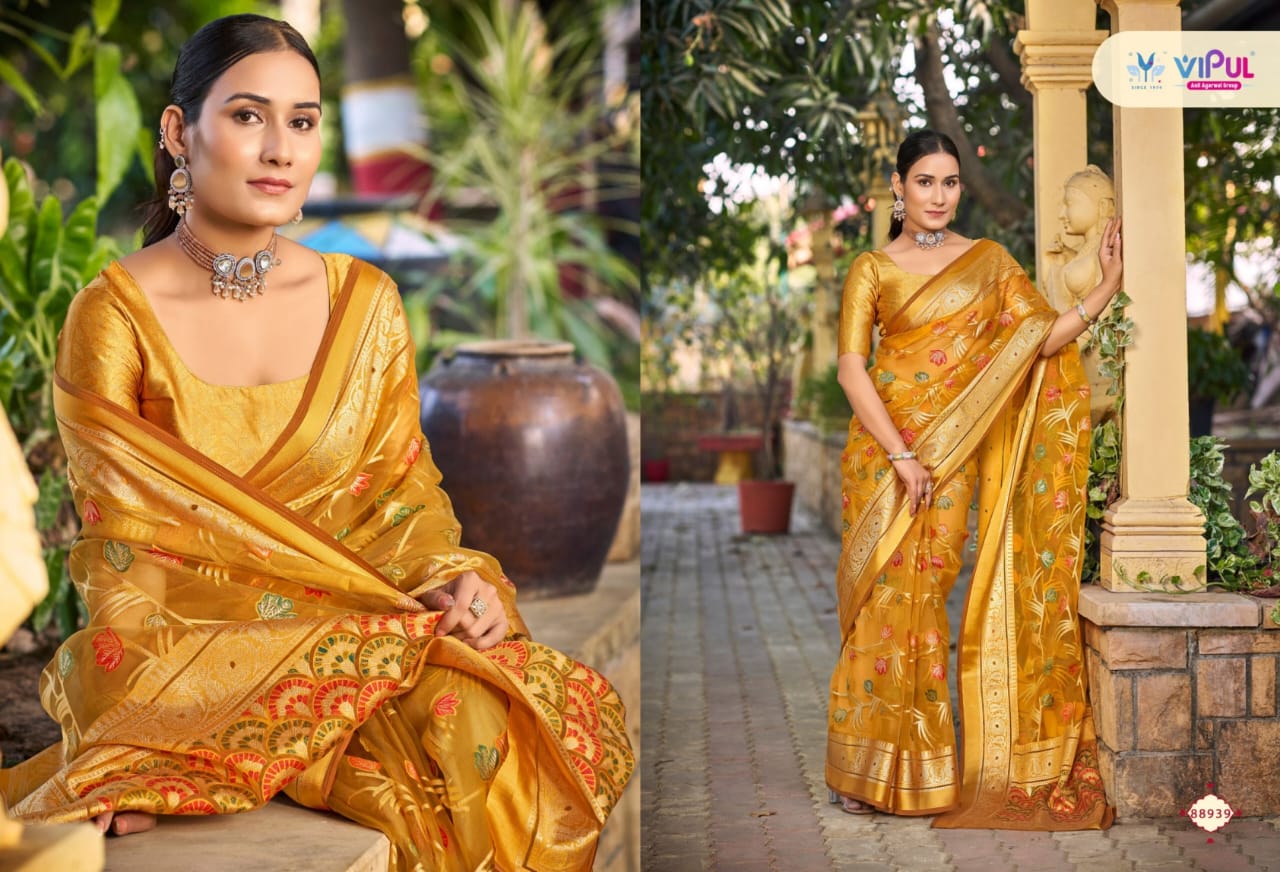 Maya Vipul Brasso Sarees Wholesaler