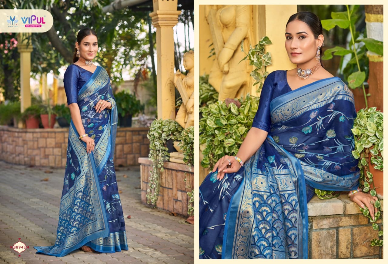 Maya Vipul Brasso Sarees Wholesaler