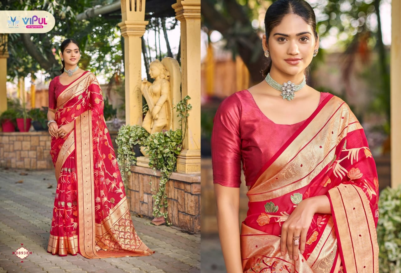 Maya Vipul Brasso Sarees Wholesaler