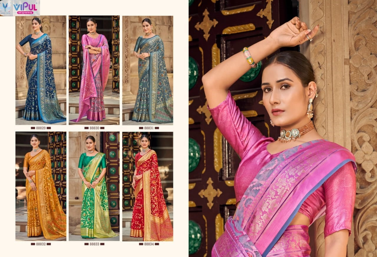 Maya Vol 1 Vipul Brasso Sarees Wholesale Rate