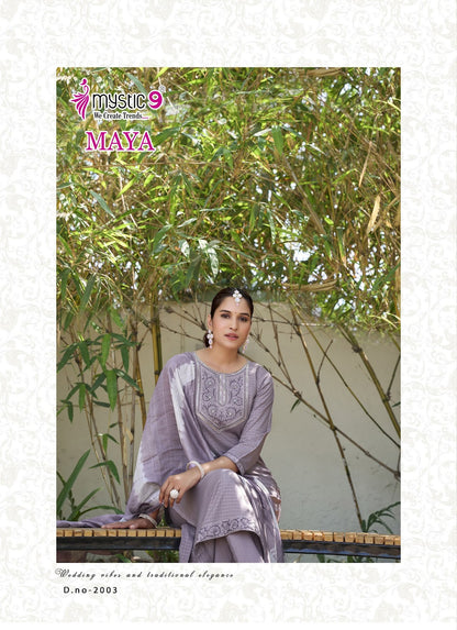 Maya Vol 2 Mystic 9 Rayon Readymade Pant Style Suits Supplier Gujarat
