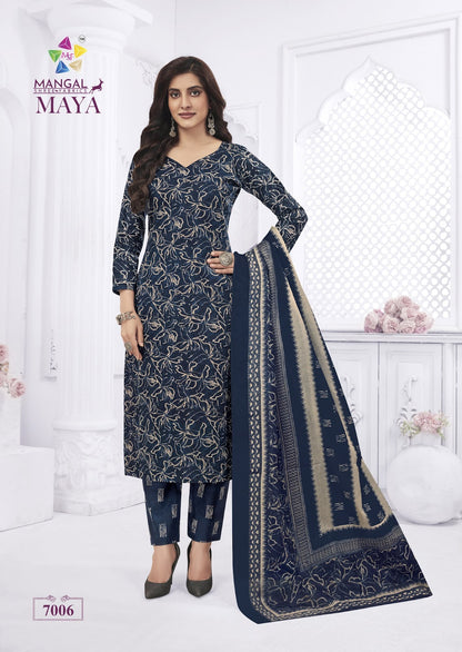 Maya Vol 7 Mangal Shree Fabrics Cotton Dress Material Exporter Gujarat