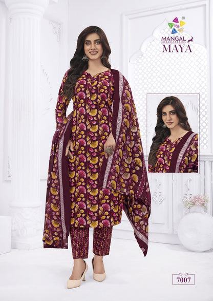 Maya Vol 7 Mangal Shree Fabrics Cotton Dress Material Exporter Gujarat