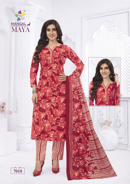 Maya Vol 7 Mangal Shree Fabrics Cotton Dress Material Exporter Gujarat