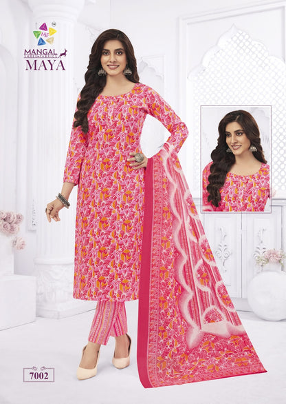 Maya Vol 7 Mangal Shree Fabrics Cotton Dress Material Exporter Gujarat
