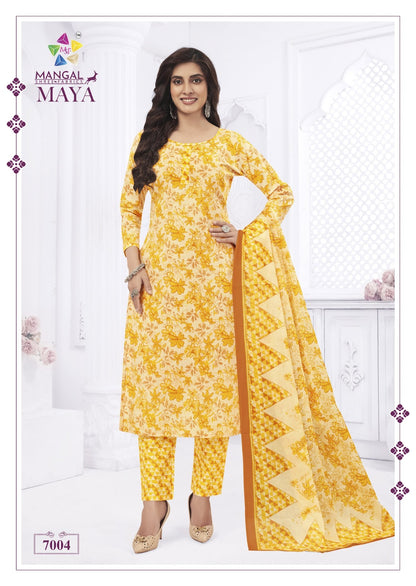 Maya Vol 7 Mangal Shree Fabrics Cotton Dress Material Exporter Gujarat