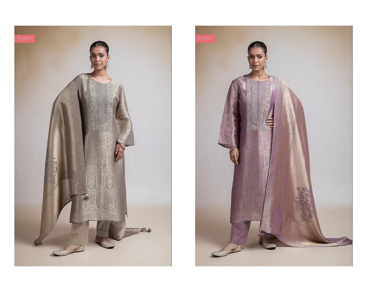 Mayaqi Naariti Tissue Silk Pant Style Suits Wholesaler India
