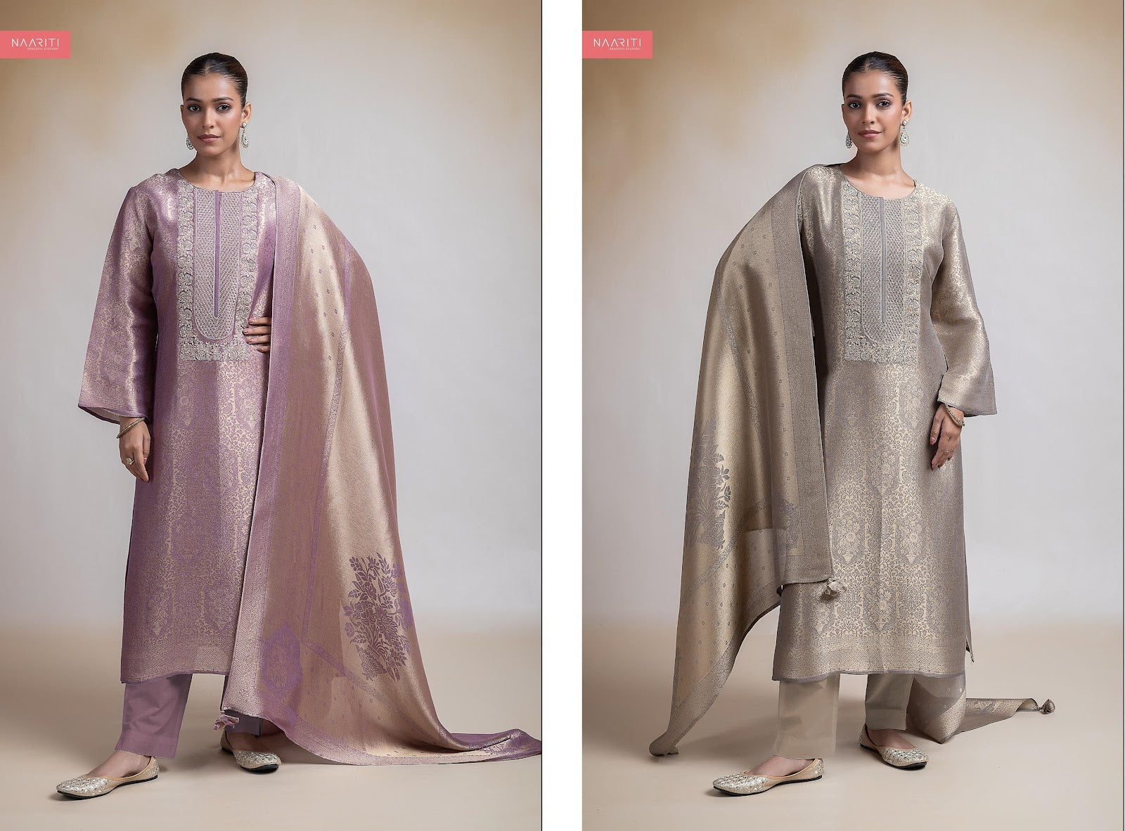 Mayaqi Naariti Tissue Silk Pant Style Suits Exporter India
