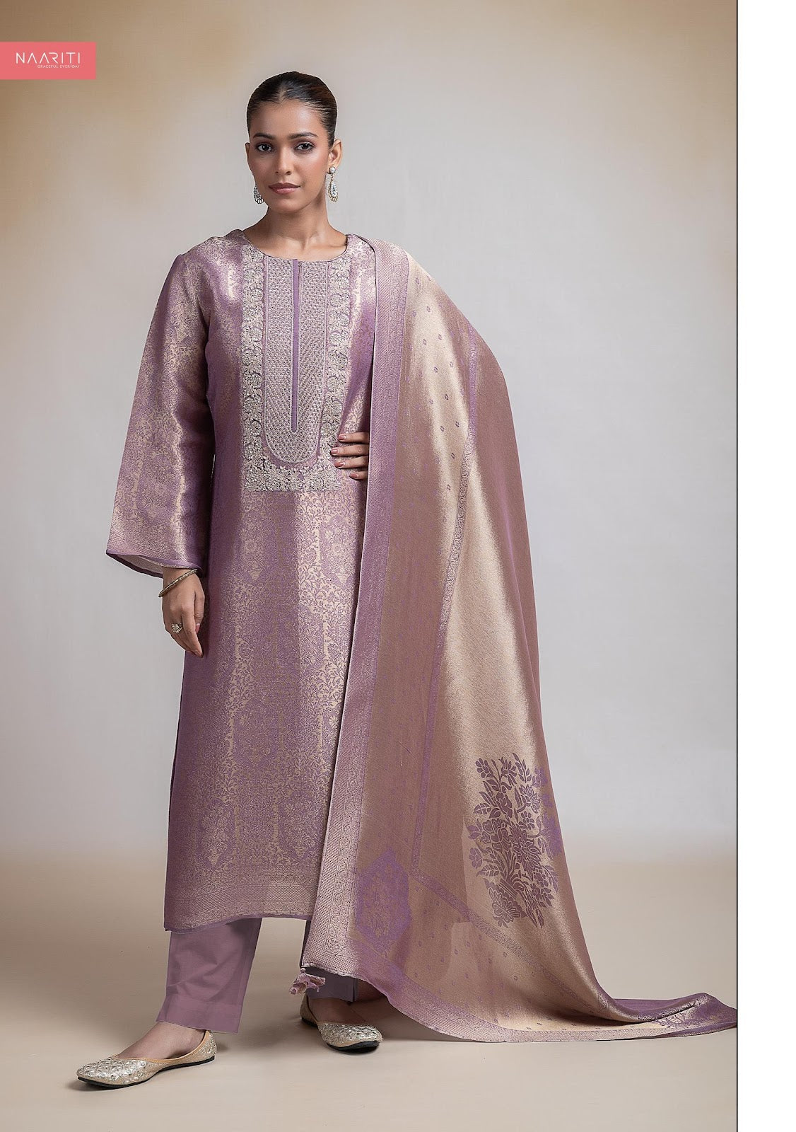 Mayaqi Naariti Tissue Silk Pant Style Suits Wholesaler India