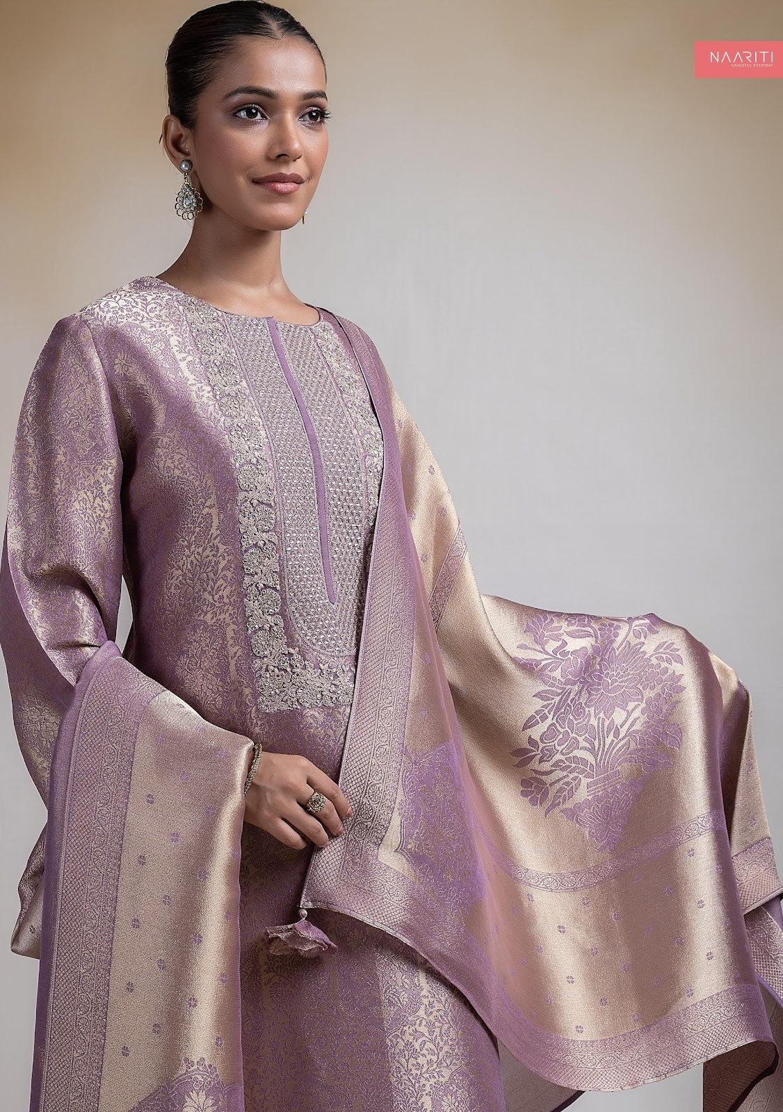 Mayaqi Naariti Tissue Silk Pant Style Suits Wholesaler India