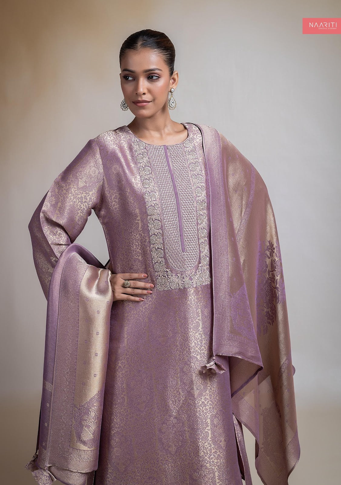 Mayaqi Naariti Tissue Silk Pant Style Suits Wholesaler India