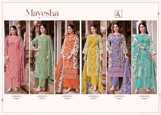 Mayesha Alok Cambric Cotton Karachi Salwar Suits Supplier India
