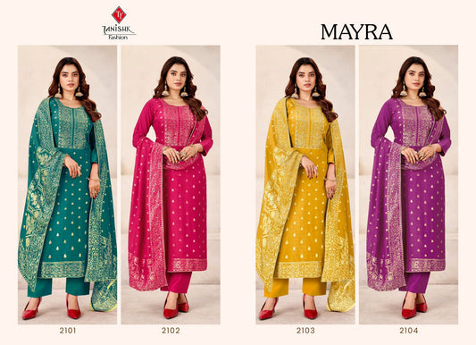 Mayra Tanishk Fashion Muslin Pant Style Suits Wholesale