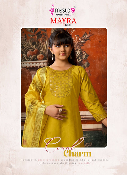 Mayra Vol 1 Mystic 9 Vertican Girls Readymade Pant Suits Wholesale Price