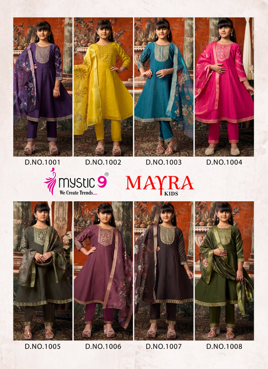 Mayra Vol 1 Mystic 9 Vertican Girls Readymade Pant Suits Wholesale Price