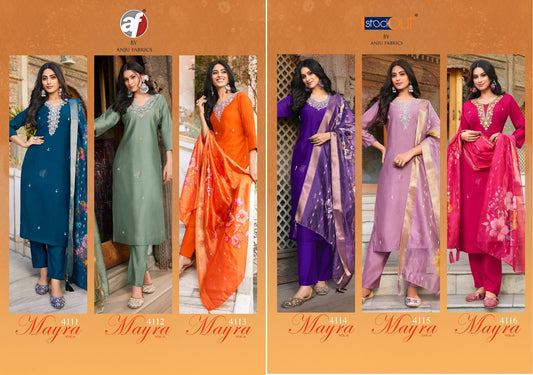 Mayra Vol 6 Af Modal Silk Readymade Pant Style Suits Wholesaler India