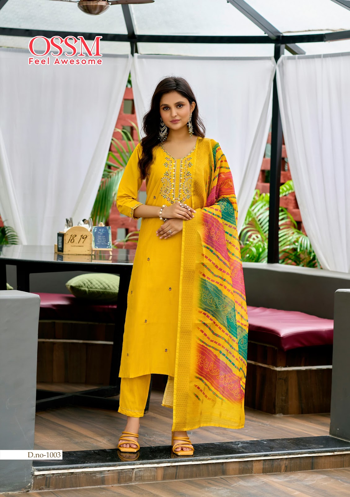 Mayree Festival Collection Ossm Roman Silk Readymade Pant Style Suits Supplier