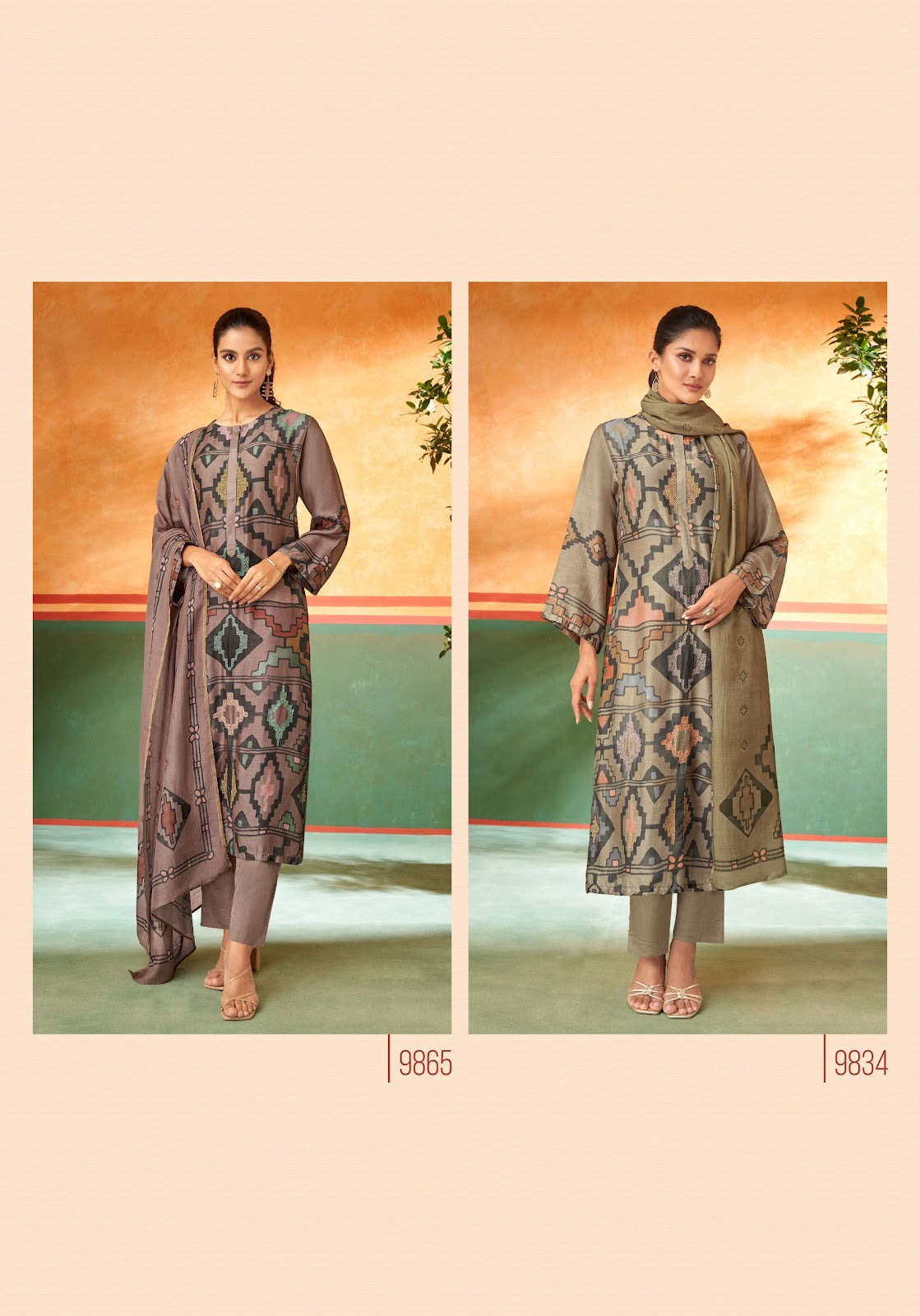Maysa Sahiba Muslin Silk Pant Style Suits Exporter Ahmedabad