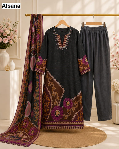 Maysha Afsana Muslin Pakistani Readymade Suits Exporter