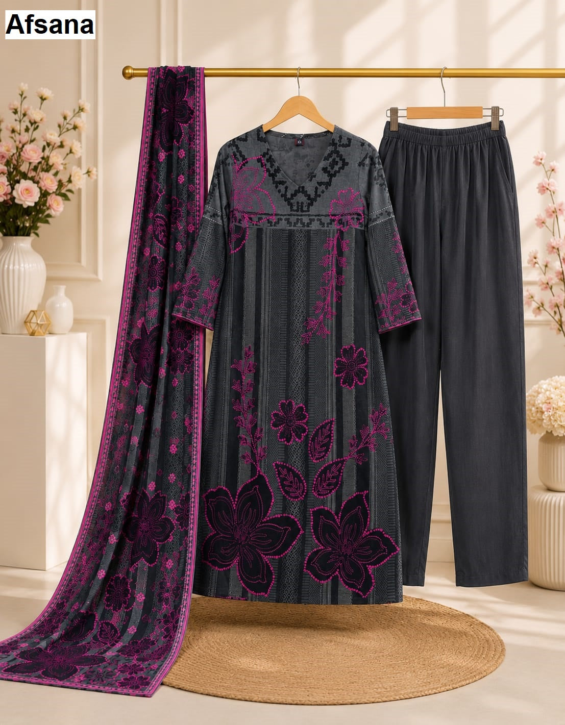 Maysha Afsana Muslin Pakistani Readymade Suits Exporter