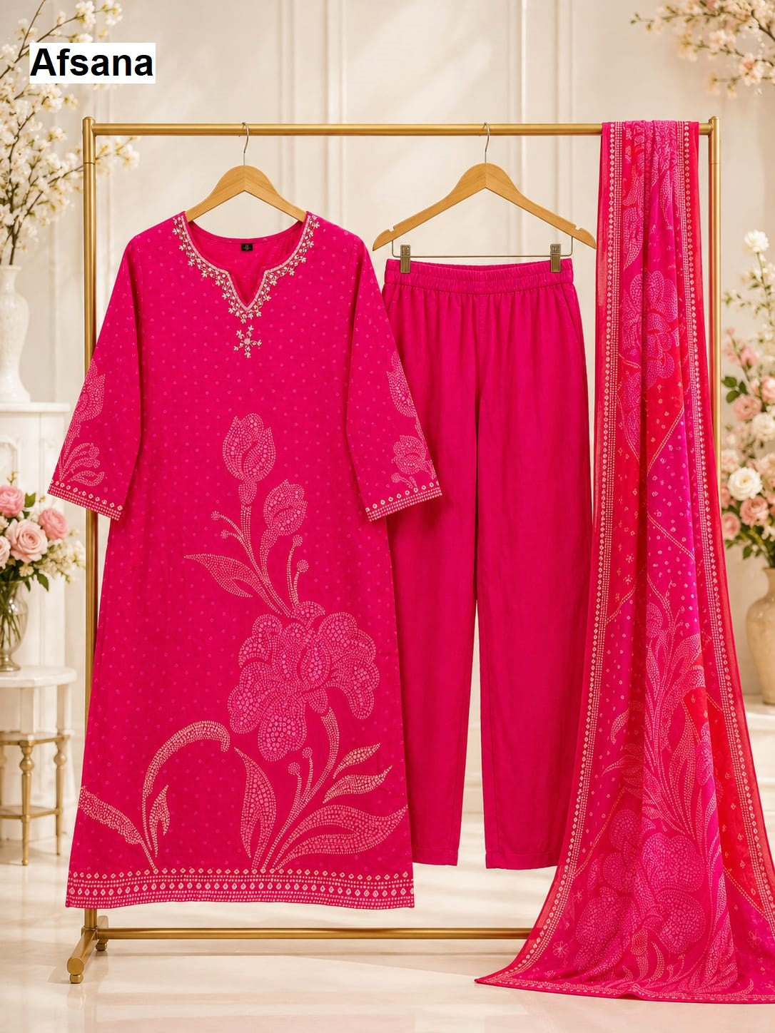 Maysha Afsana Muslin Pakistani Readymade Suits Exporter