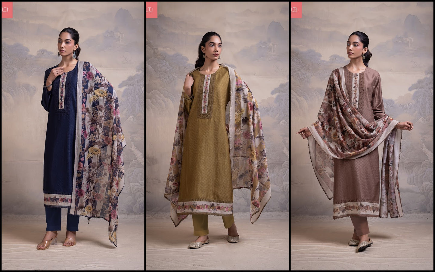 Mayura Naariti Mul Chanderi Pant Style Suits Wholesaler India
