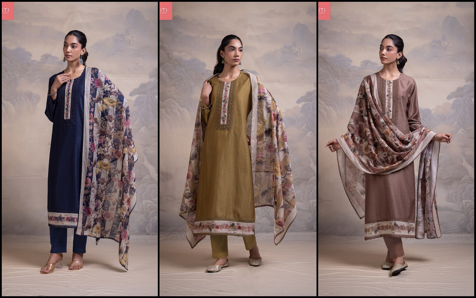 Mayura Naariti Mul Chanderi Pant Style Suits Wholesaler India