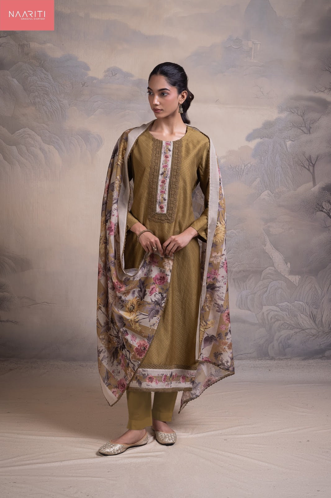 Mayura Naariti Mul Chanderi Pant Style Suits Wholesaler India