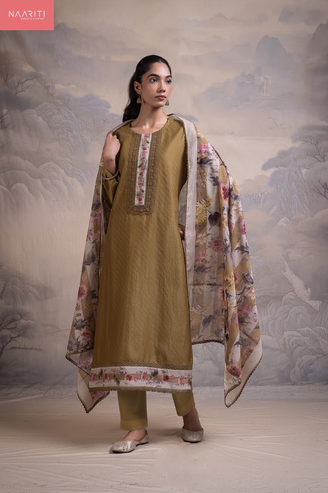 Mayura Naariti Mul Chanderi Pant Style Suits Wholesaler India