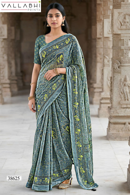 Mayurakshi Vallabhi Prints Weightless Sarees Wholesale Rate