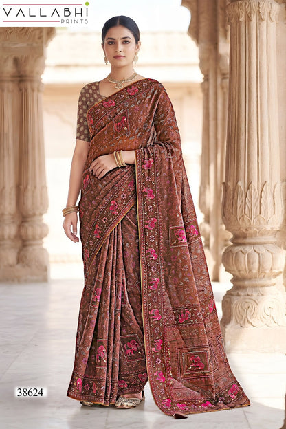 Mayurakshi Vallabhi Prints Weightless Sarees Wholesale Rate