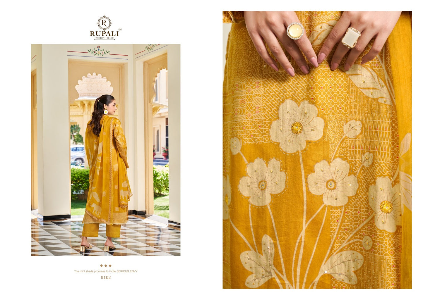 Mayuri Rupali Jam Satin Pant Style Suits Supplier India