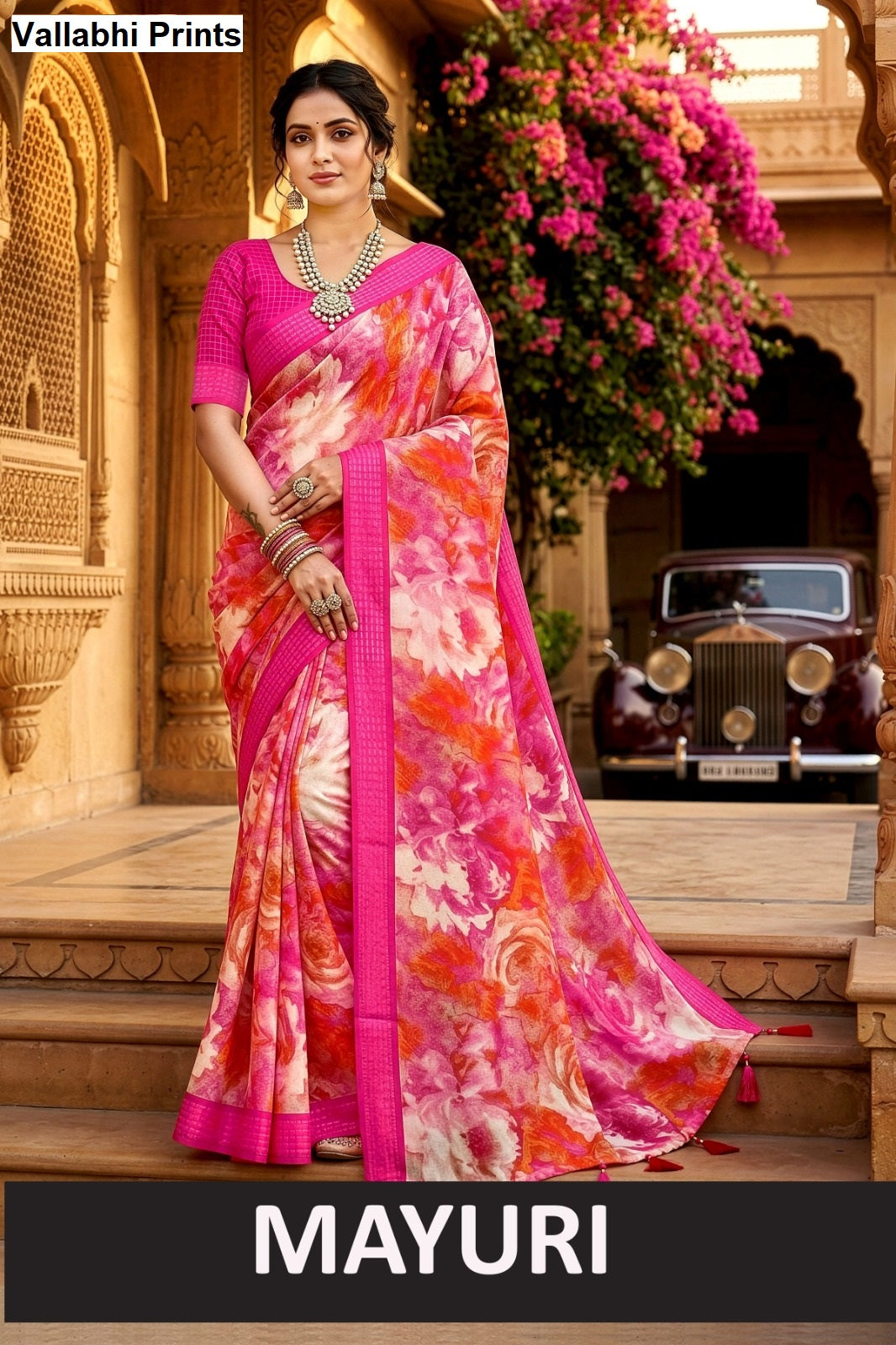 Mayuri Vallabhi Prints Georgette Sarees Wholesale