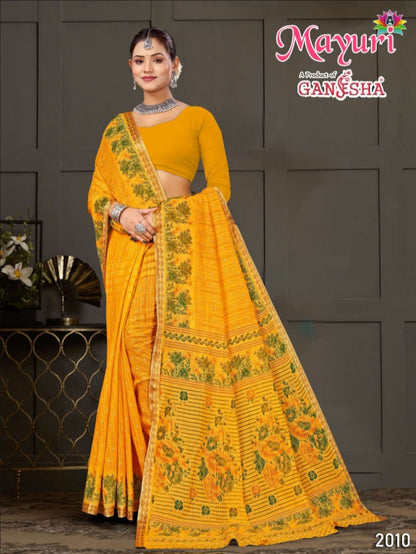 Mayuri Vol 2 Ganesha Cotton Sarees Wholesaler Ahmedabad
