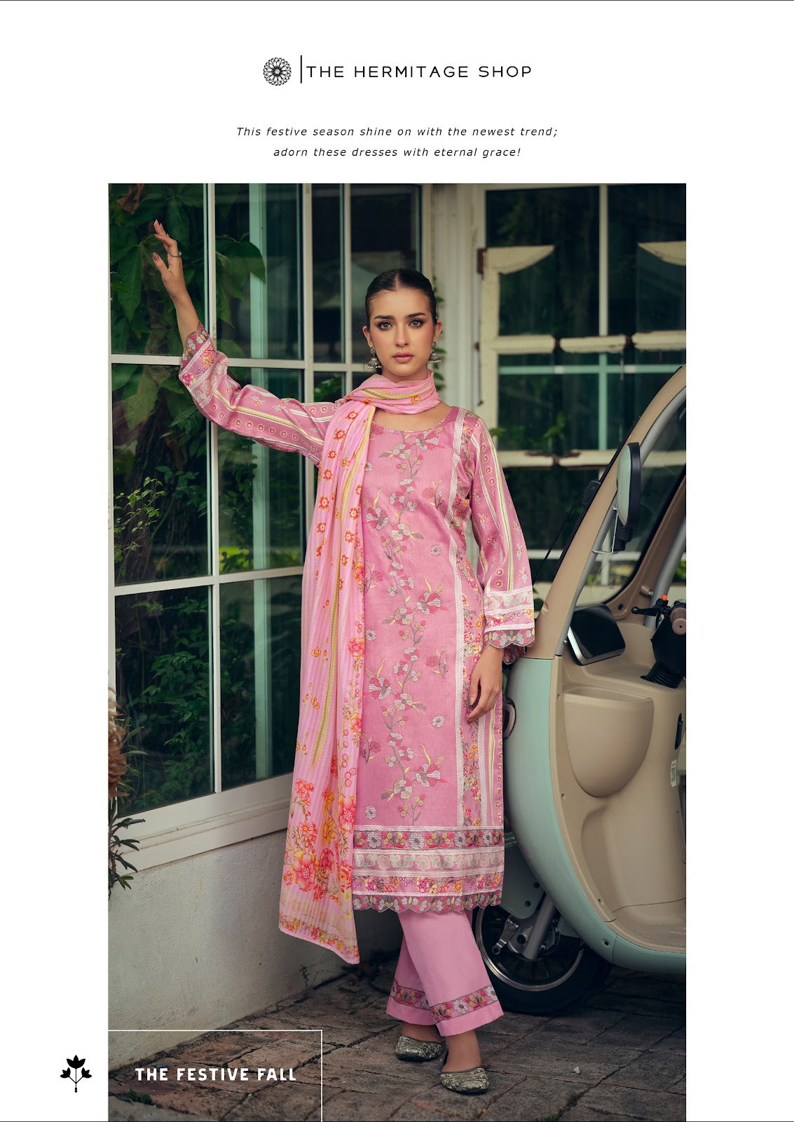 Mazda The Hermitage Shop Jam Satin Karachi Salwar Suits Wholesaler