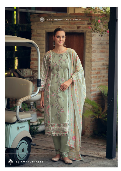 Mazda The Hermitage Shop Jam Satin Karachi Salwar Suits Wholesaler