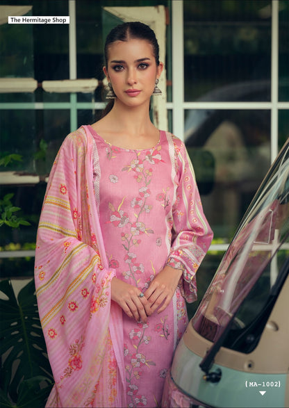 Mazda The Hermitage Shop Jam Satin Karachi Salwar Suits Wholesaler