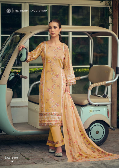 Mazda The Hermitage Shop Jam Satin Karachi Salwar Suits Wholesaler