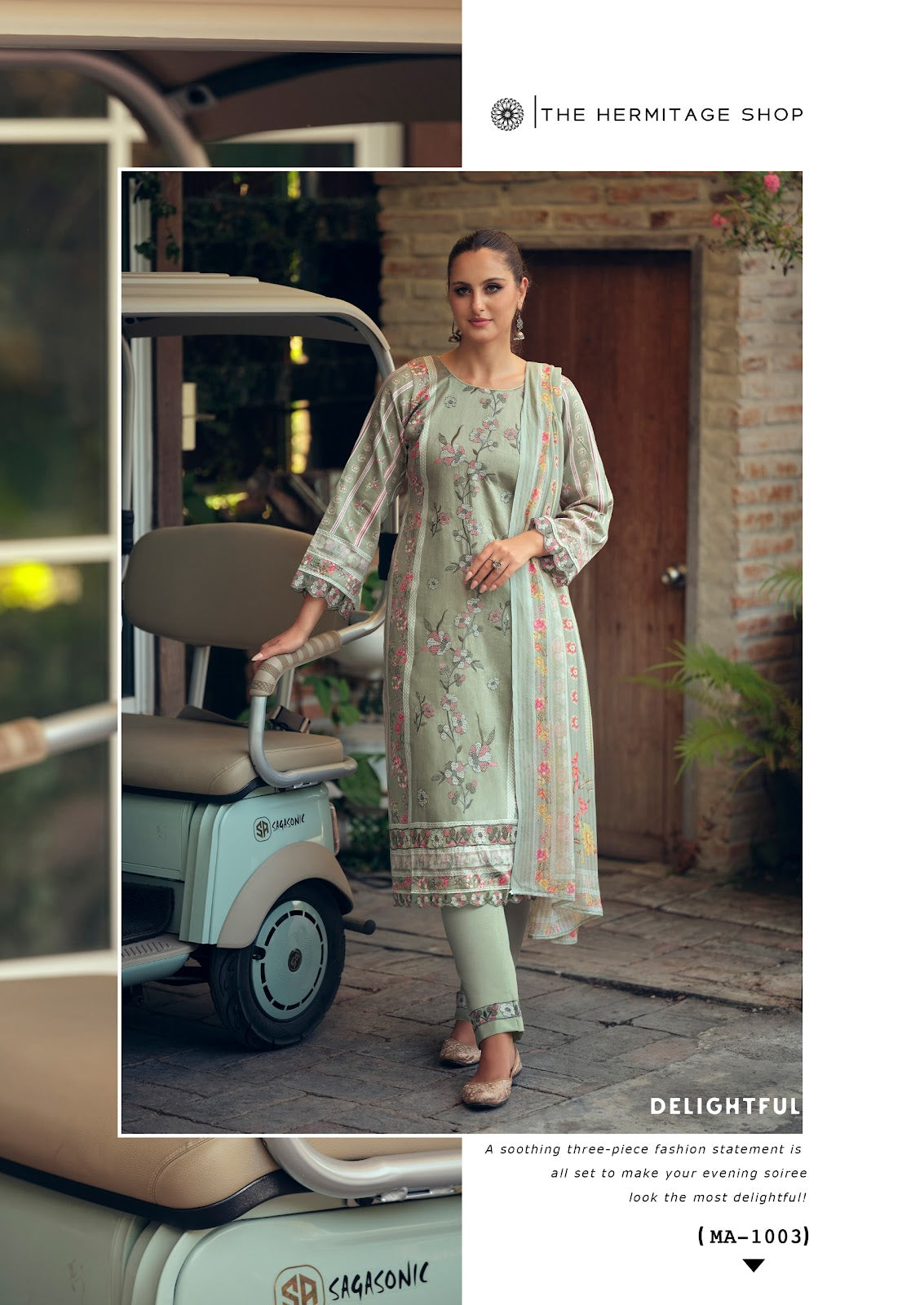 Mazda The Hermitage Shop Jam Satin Karachi Salwar Suits Wholesaler
