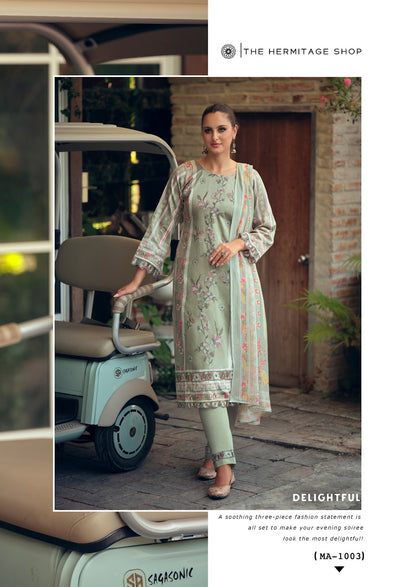 Mazda The Hermitage Shop Jam Satin Karachi Salwar Suits Wholesaler