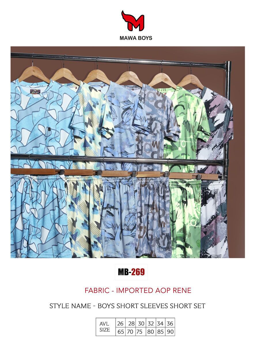 Mb-269 Mawa Imported Boys Shorts Set Wholesale Price