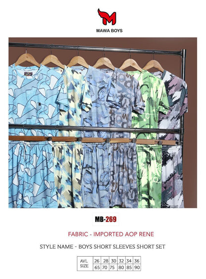 Mb-269 Mawa Imported Boys Shorts Set Wholesale Price