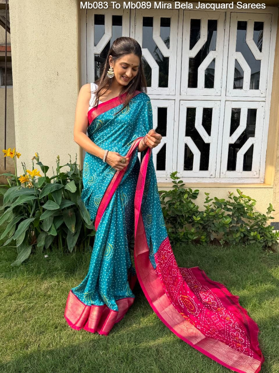 Mb083 To Mb089 Mira Bela Viscose Jacquard Sarees Wholesale Rate
