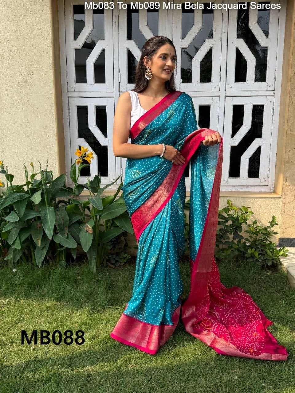 Mb083 To Mb089 Mira Bela Viscose Jacquard Sarees Wholesale Rate