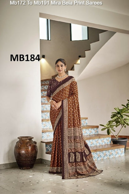 Mb172 To Mb191 Mira Bela Cotton Sarees Wholesale Price