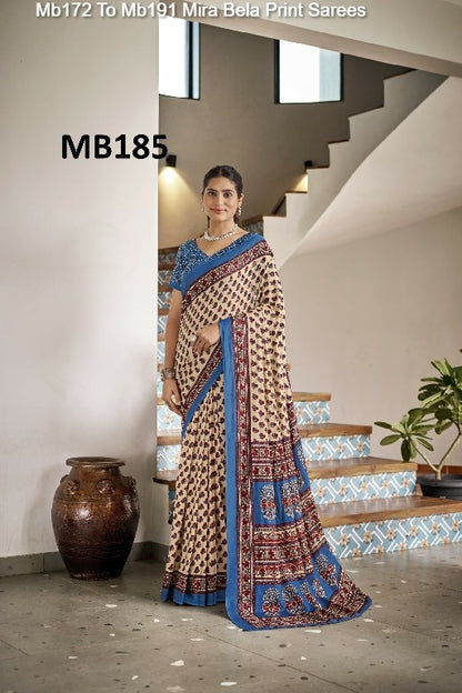 Mb172 To Mb191 Mira Bela Cotton Sarees Wholesale Price
