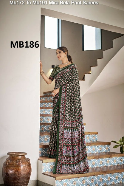 Mb172 To Mb191 Mira Bela Cotton Sarees Wholesale Price