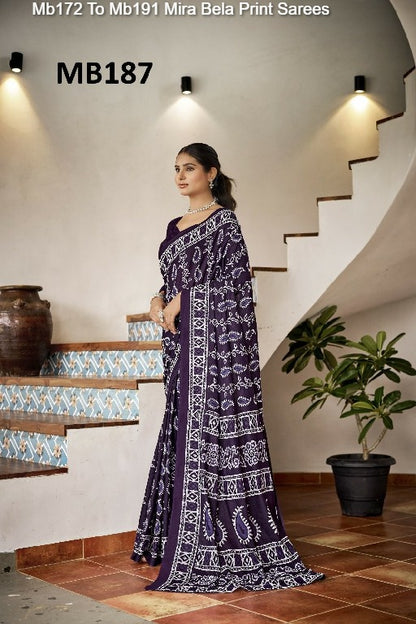 Mb172 To Mb191 Mira Bela Cotton Sarees Wholesale Price
